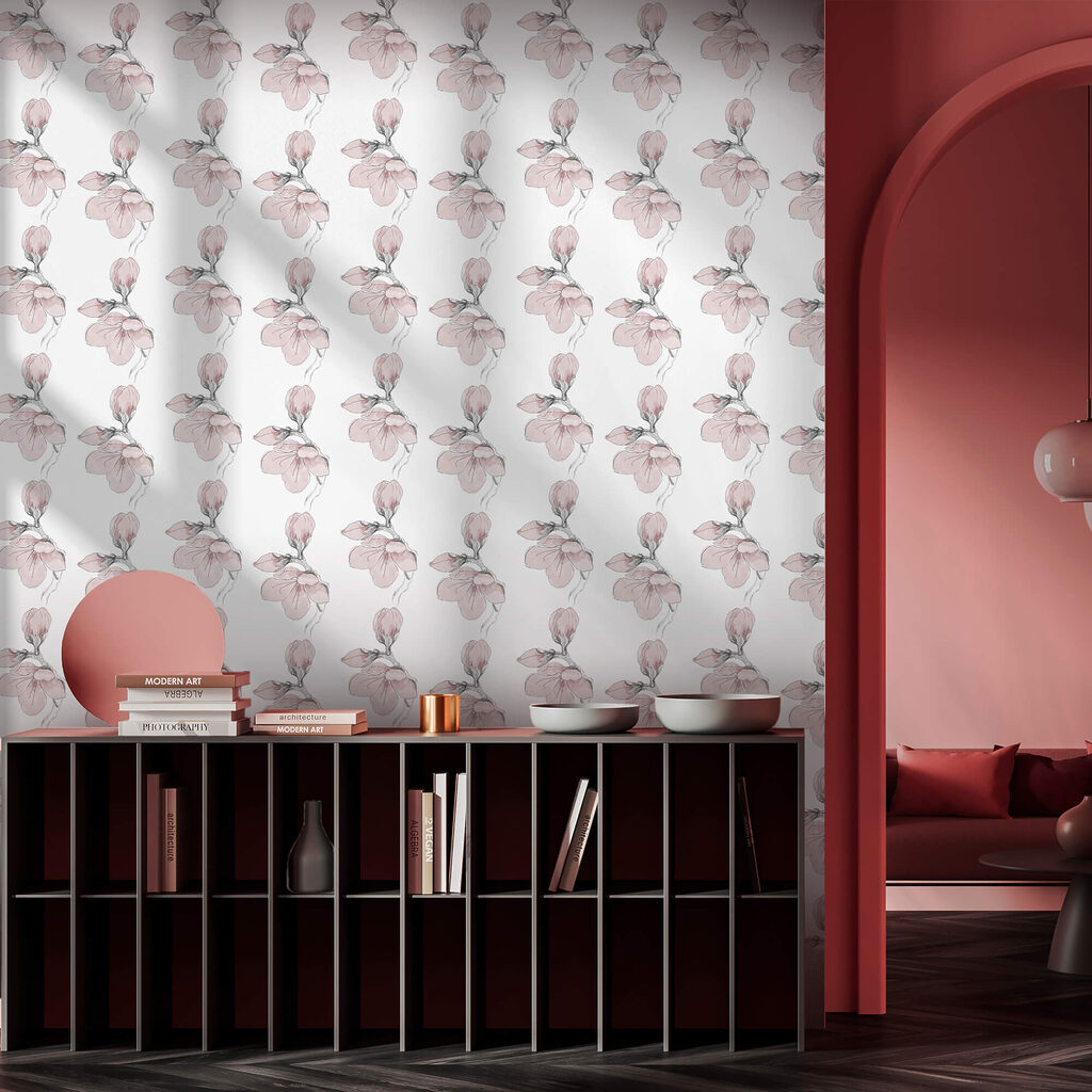 Візерунок квітів на білому тлі Візерунок квітів на білому тлі