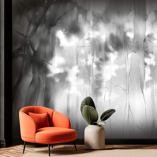 Чорно-біле зображення дерев Чорно-біле зображення дерев