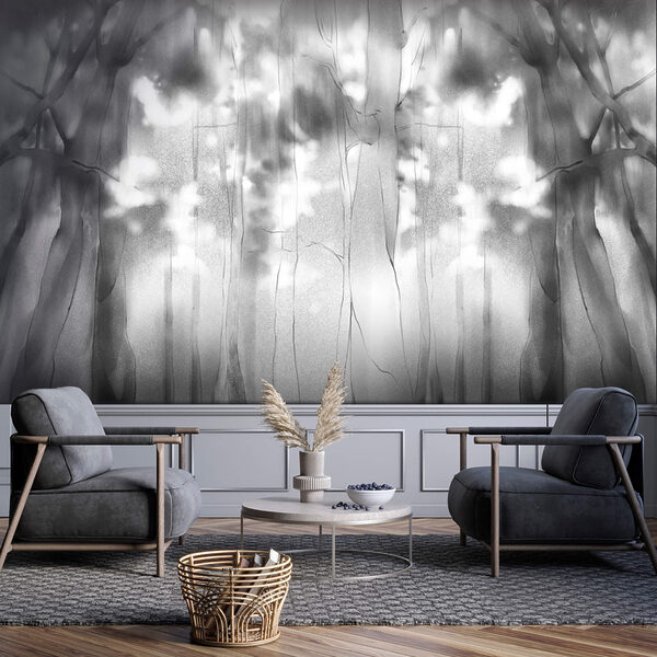 Чорно-біле зображення дерев Чорно-біле зображення дерев