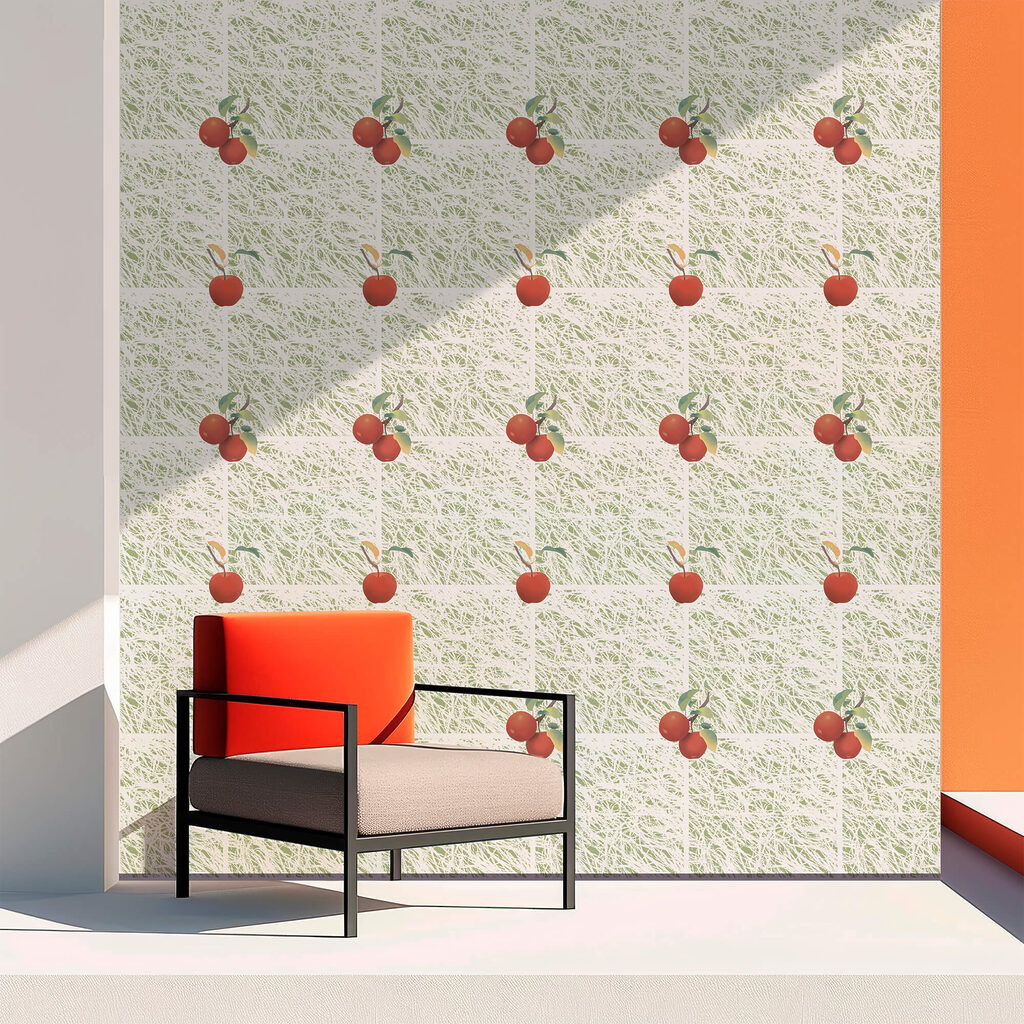Візерунок червоних яблук