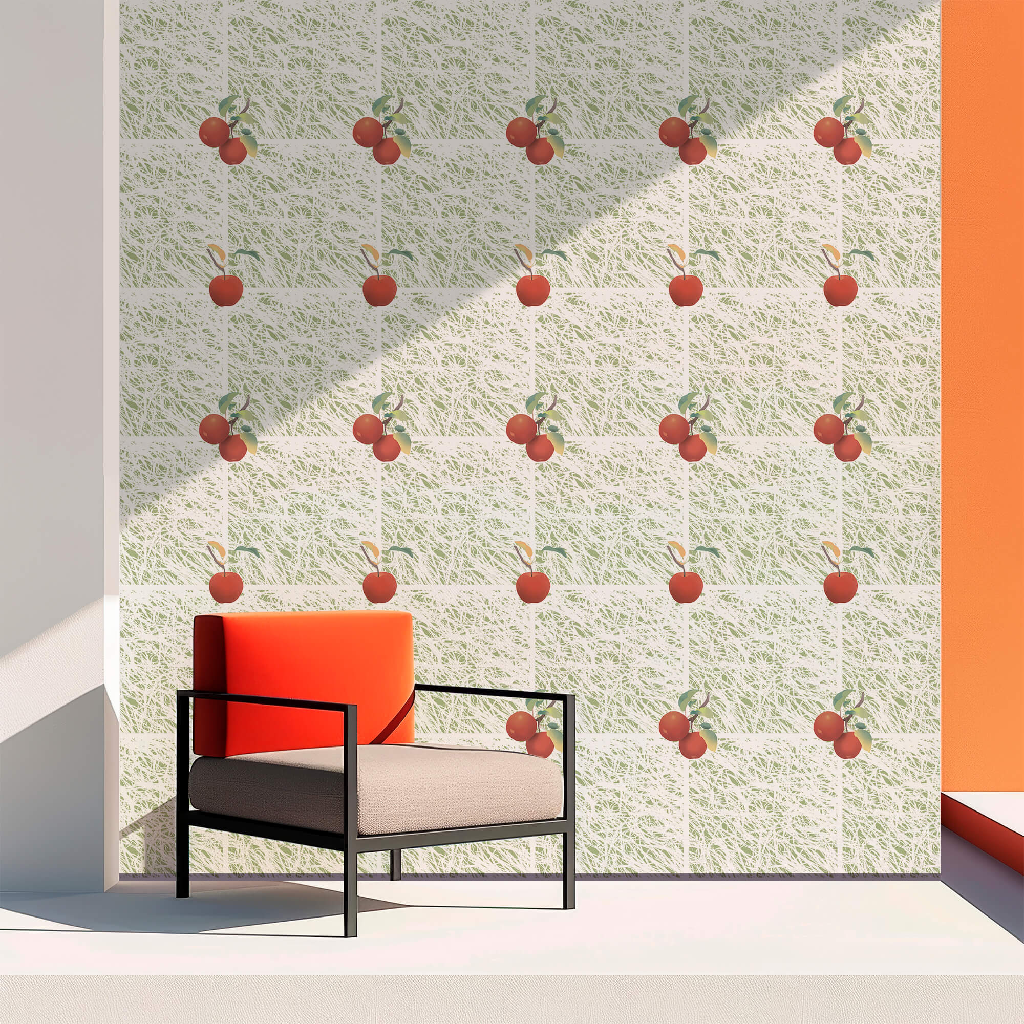 Візерунок червоних яблук