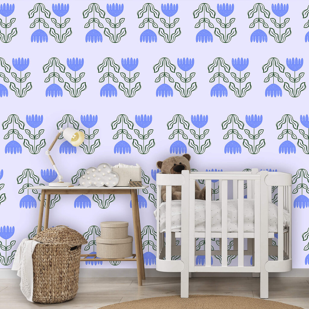 Візерунок з квітів і листя Візерунок з квітів і листя