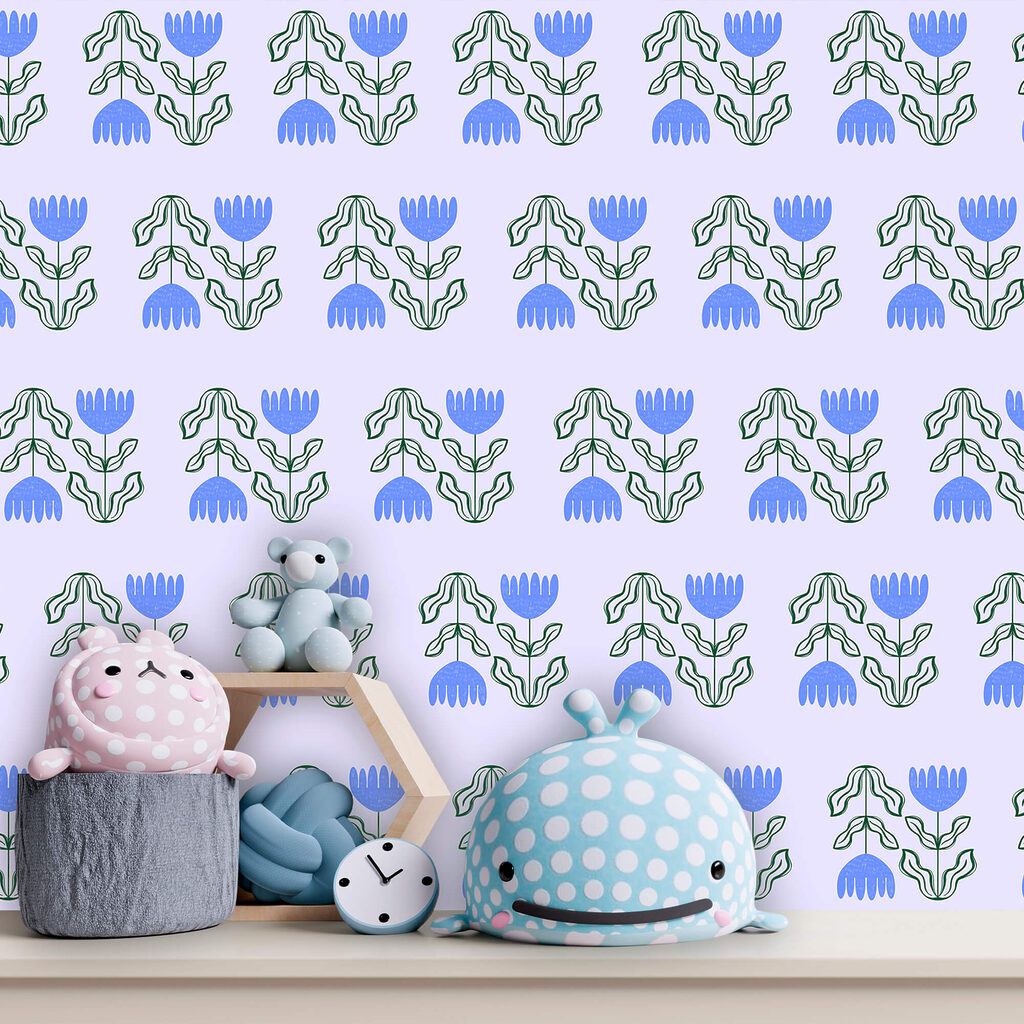 Візерунок з квітів і листя Візерунок з квітів і листя