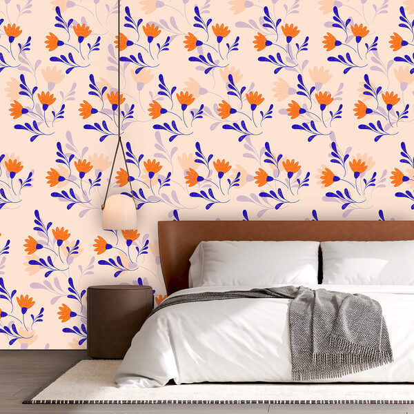 Візерунок з квітів і листя Візерунок з квітів і листя