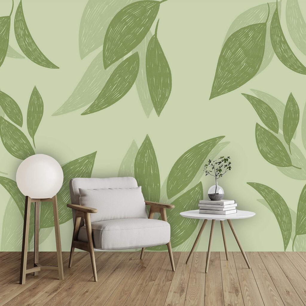 Візерунок зеленого листя