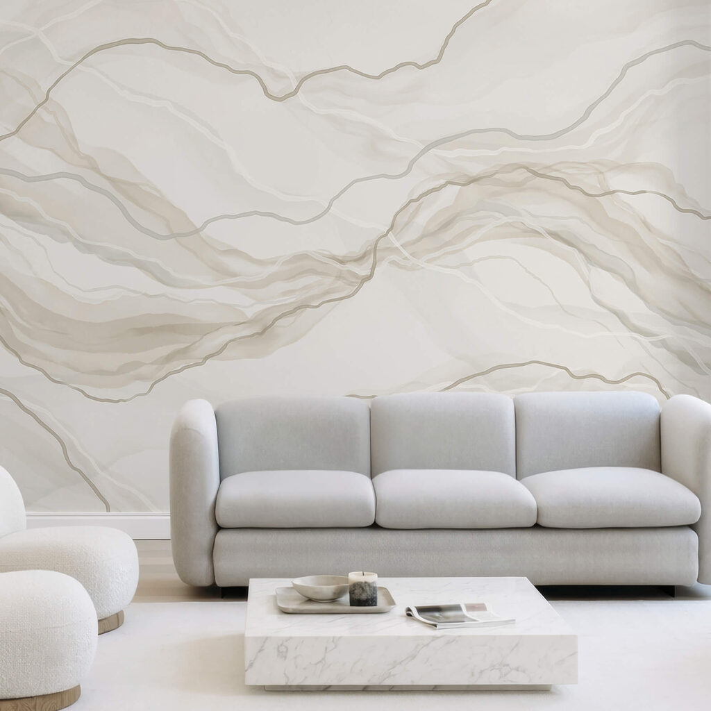 Біло-сіра мармурова поверхня