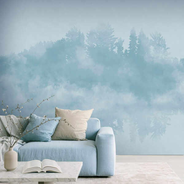 Хмара диму і дерева