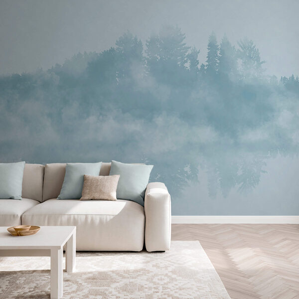 Хмара диму і дерева