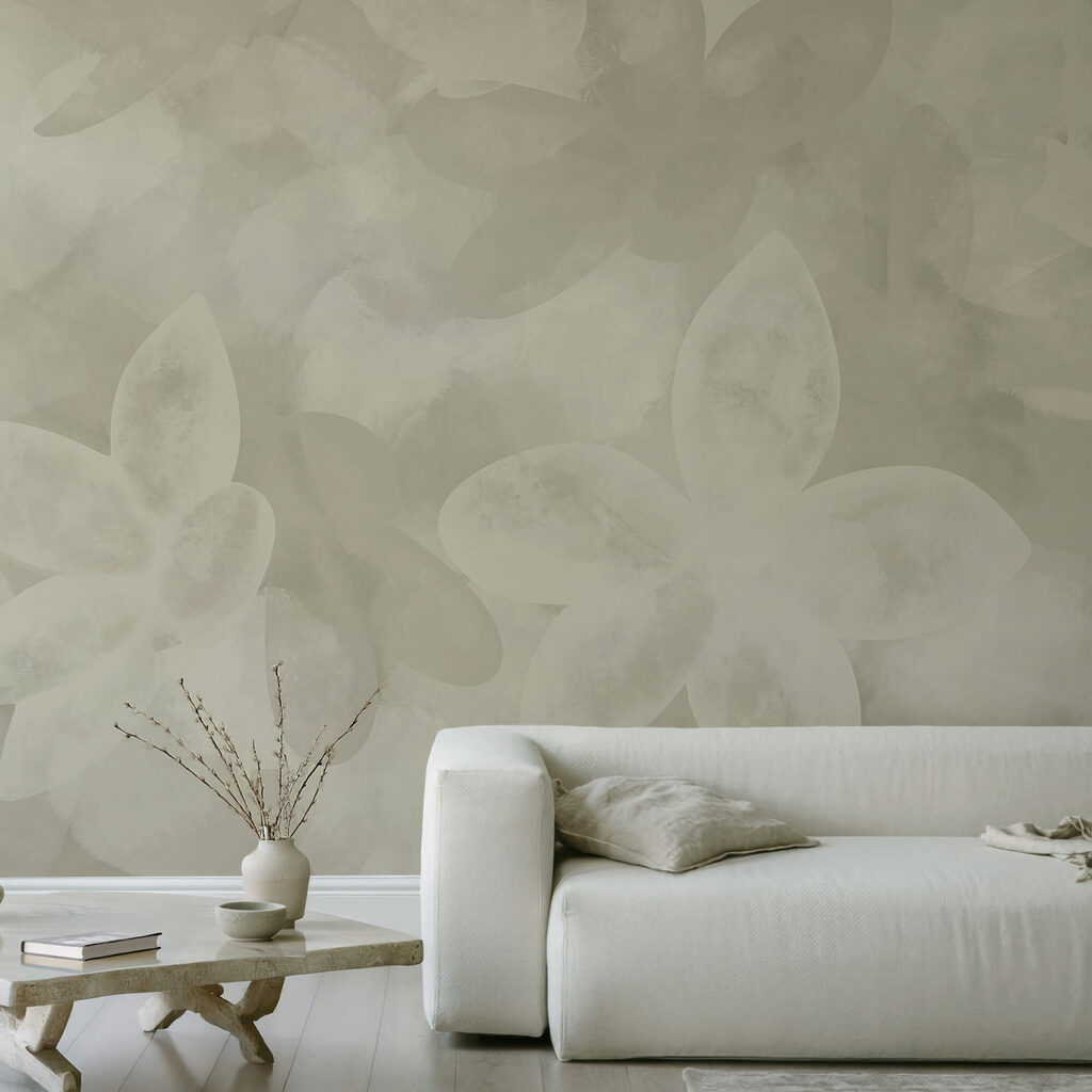 Білий квітковий візерунок