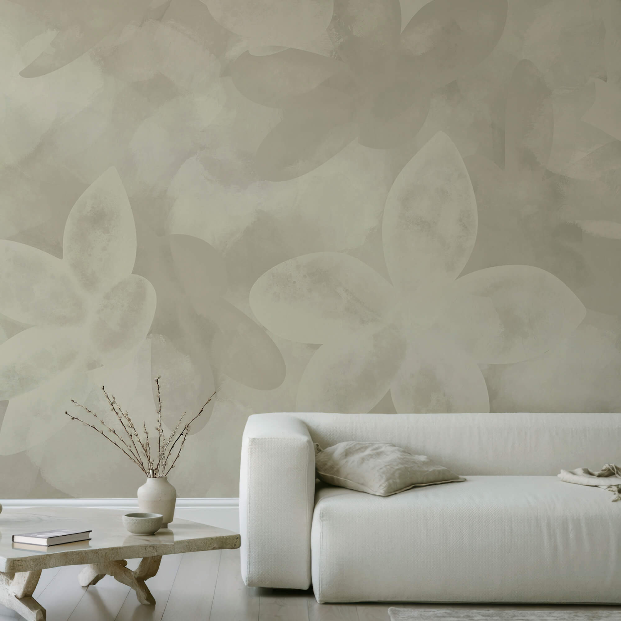 Білий квітковий візерунок