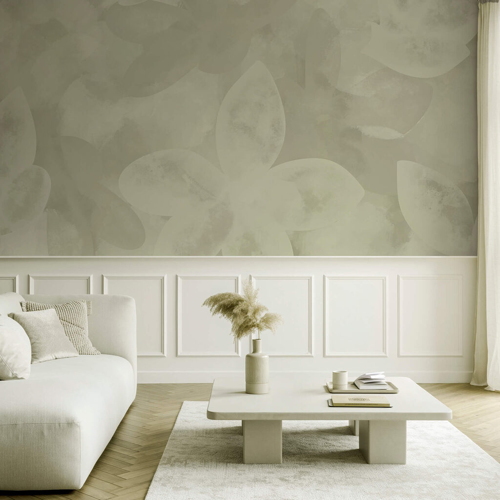 Білий квітковий візерунок