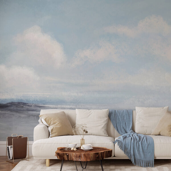 Пейзаж із хмарним небом