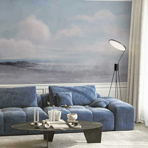 Пейзаж із хмарним небом