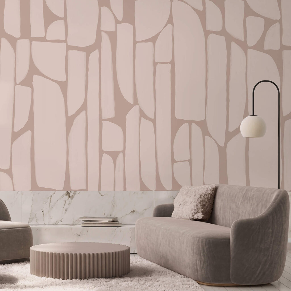 Візерунок із білих і рожевих фігур