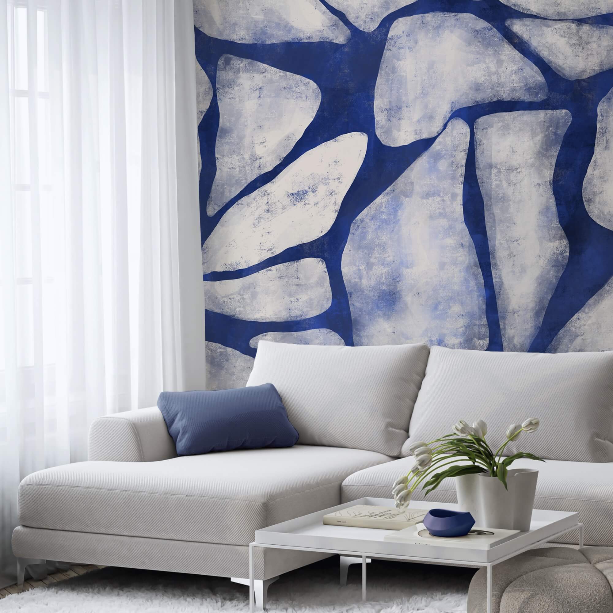 Синьо-білий візерунок