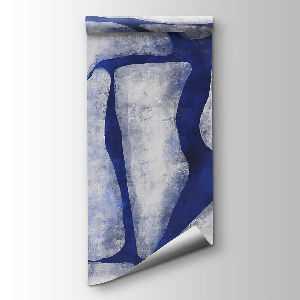 Blue and white pattern