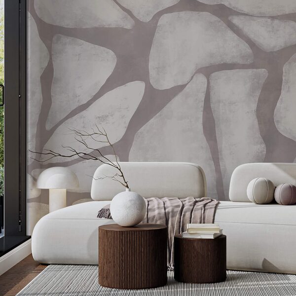 Стіна з сірого та білого каменю