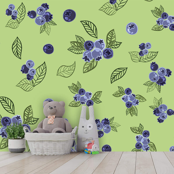 Візерунок із чорниці та листя