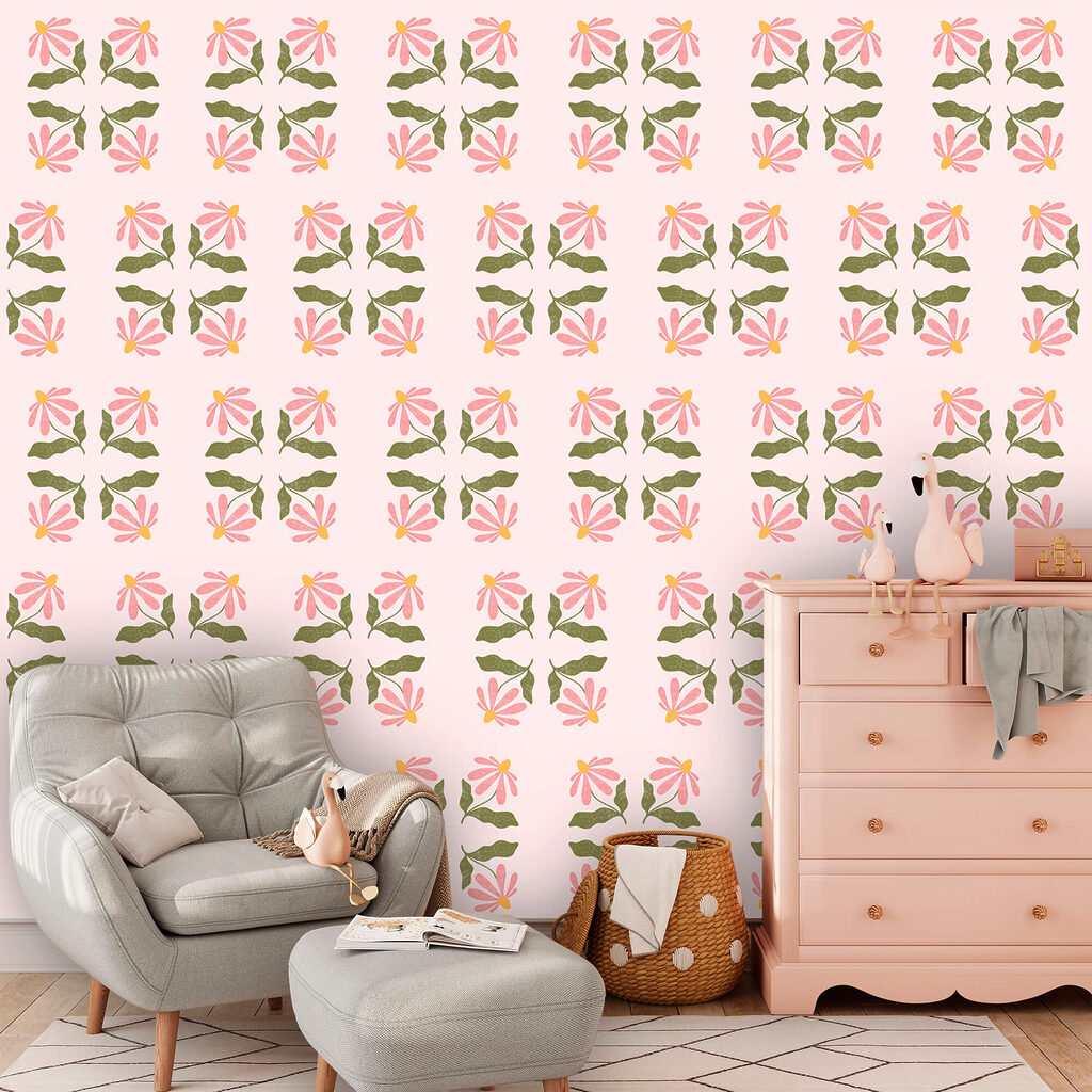 Візерунок із квітів і листя Візерунок із квітів і листя