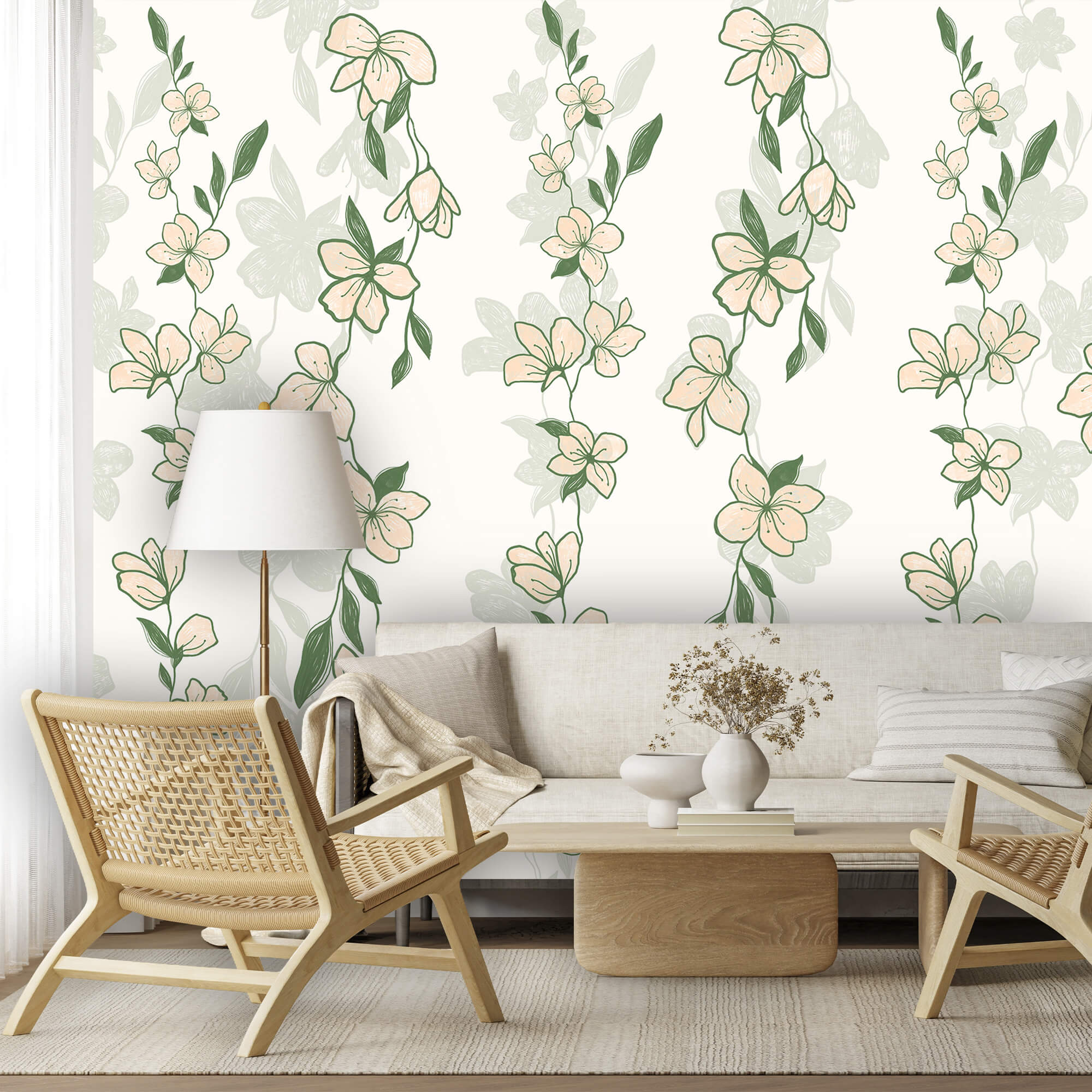 Візерунок із квітів і листя Візерунок із квітів і листя