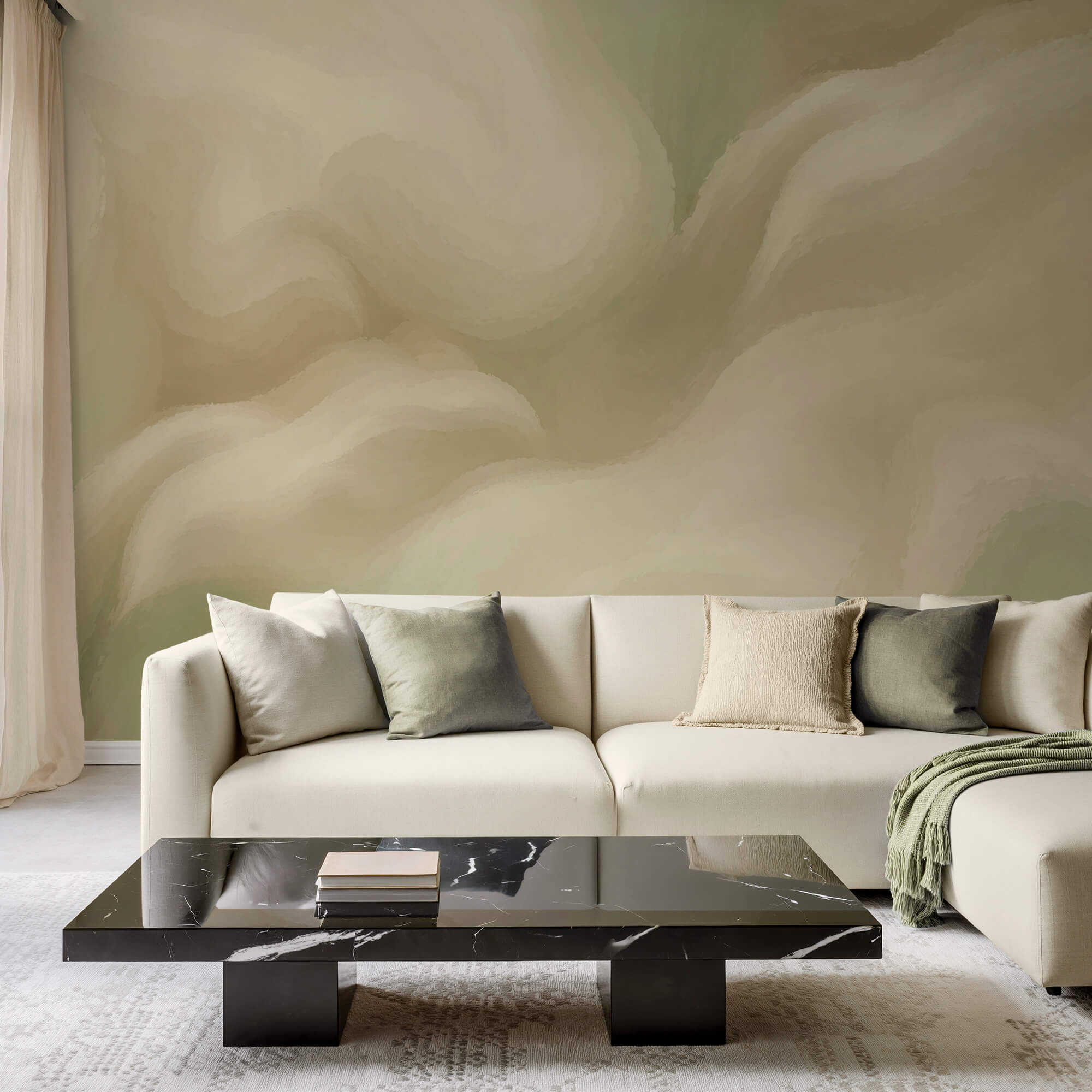 М'яка, плавна абстракція у світлих тонах