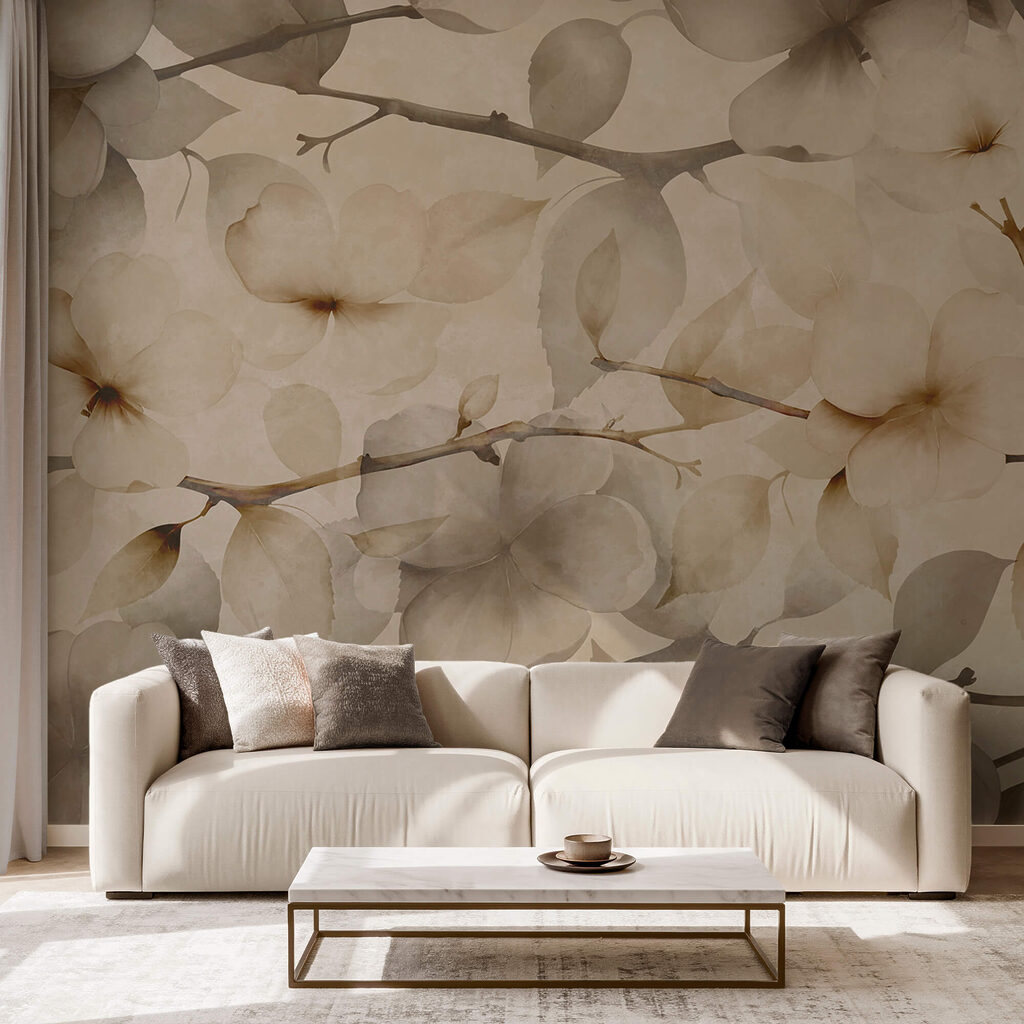 Ніжні квіткові мотиви на стриманому тлі