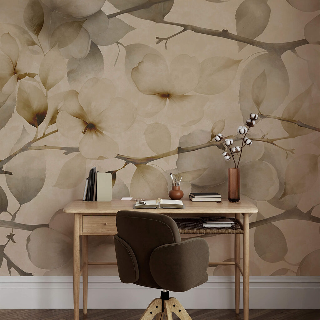 Ніжні квіткові мотиви на стриманому тлі