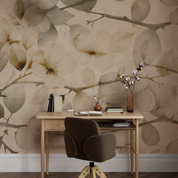 Ніжні квіткові мотиви на стриманому тлі