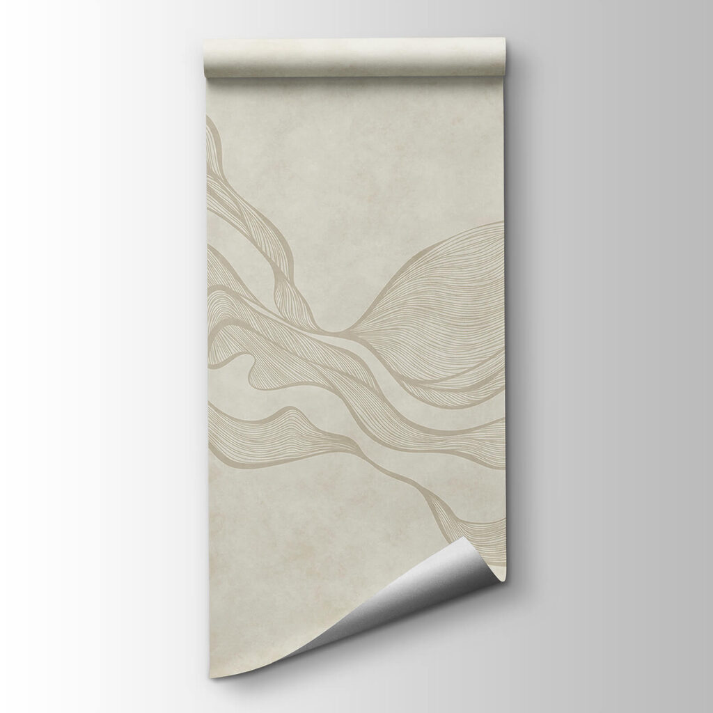 White and tan wavy pattern White and tan wavy pattern