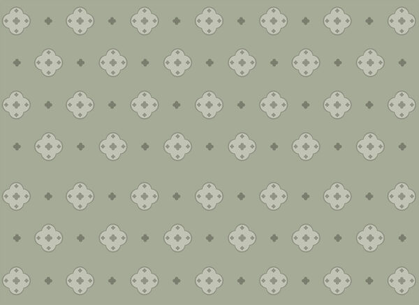 Pattern of crosses on a green background
