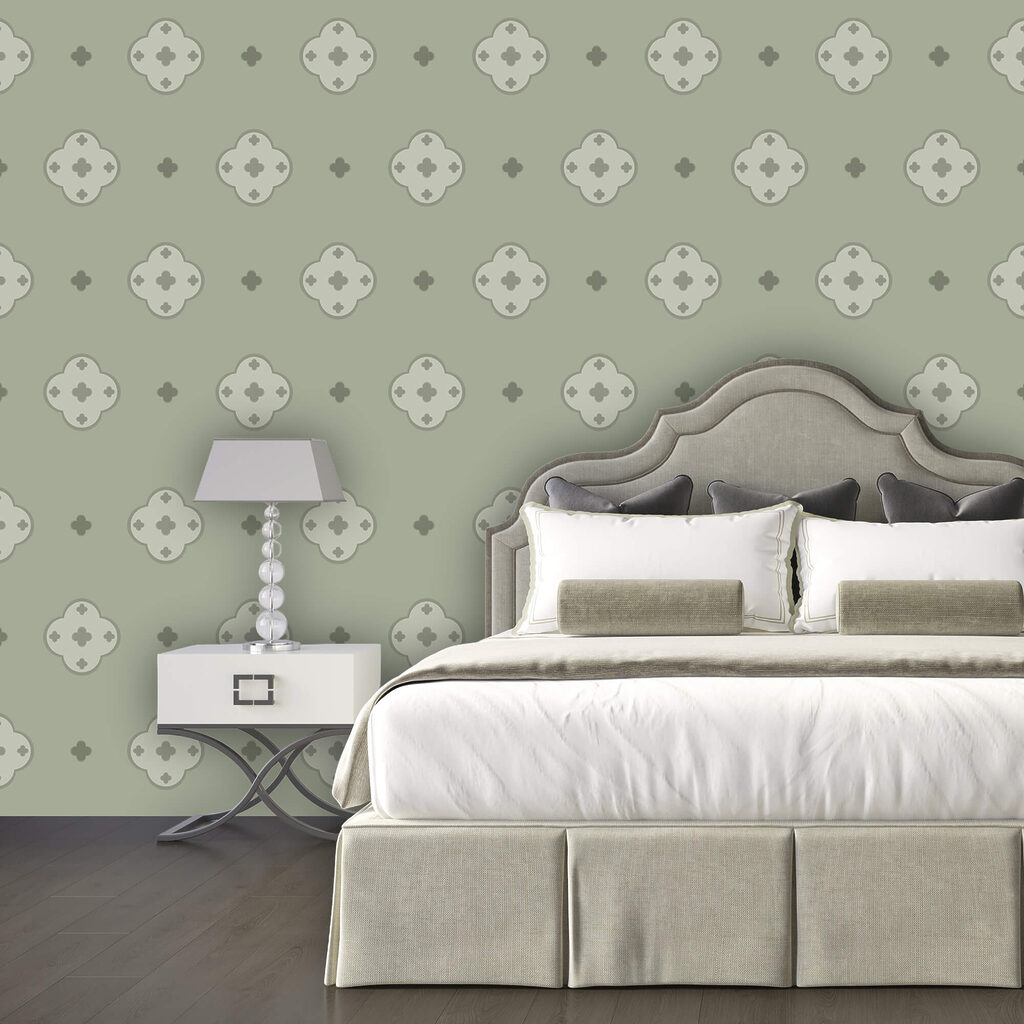 Візерунок із хрестів на зеленому тлі