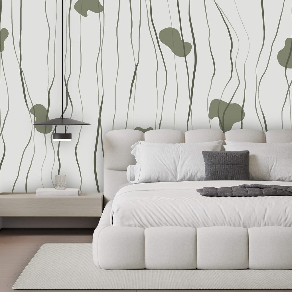 Візерунок із зелених і сірих ліній