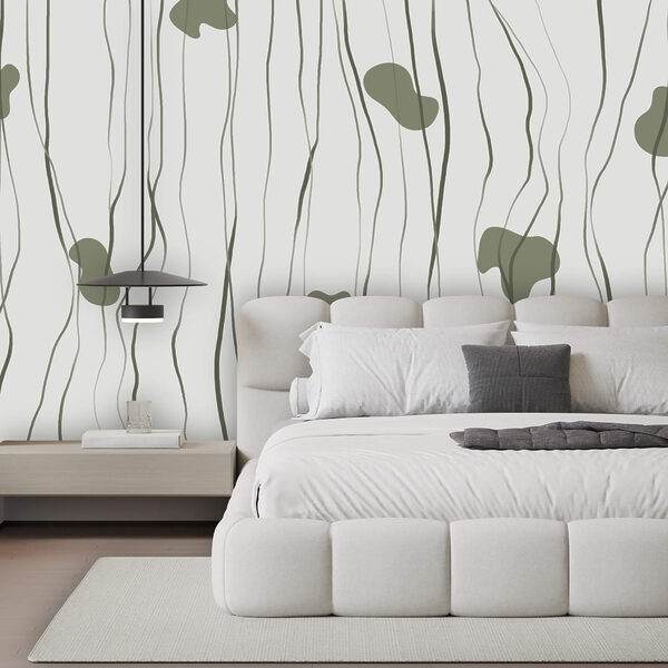 Візерунок із зелених і сірих ліній