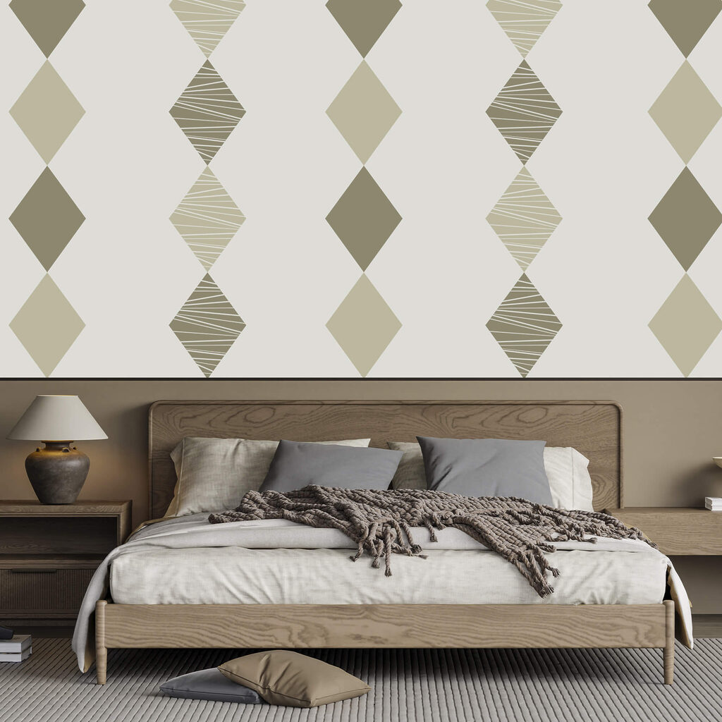 Візерунок із ромбів на білому тлі