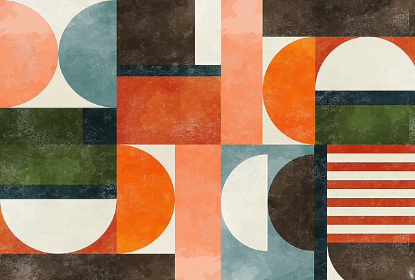 Colorful pattern with different shapes Colorful pattern with different shapes
