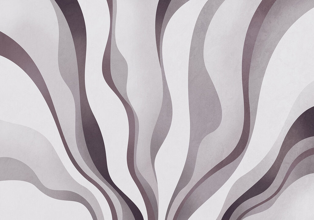 - Flowing lines in soft hues