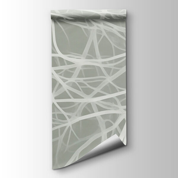 White branches on a gray background