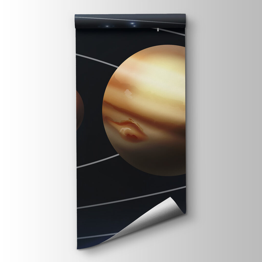 Solar system with planets and stars Solar system with planets and stars
