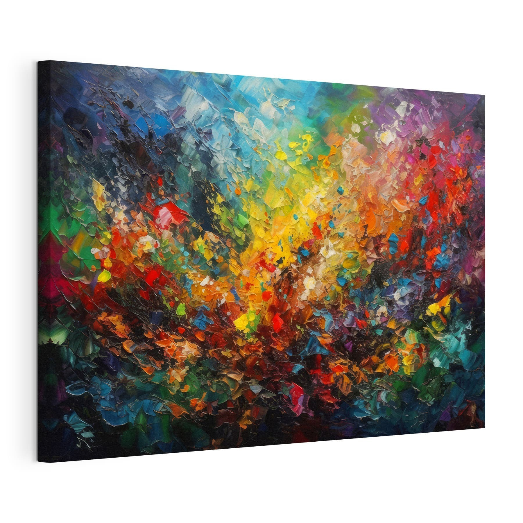 A colorful painting of many colors