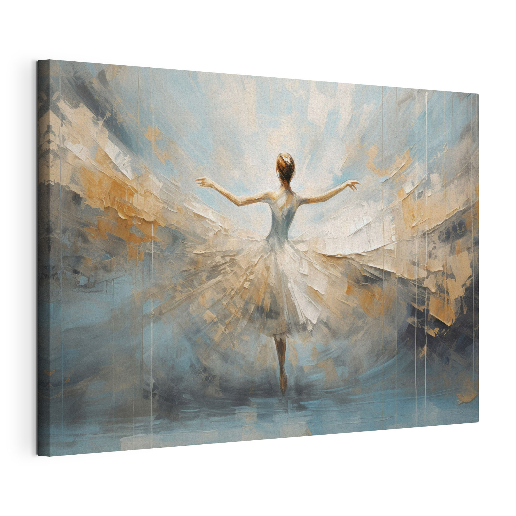A painting of a woman dancing