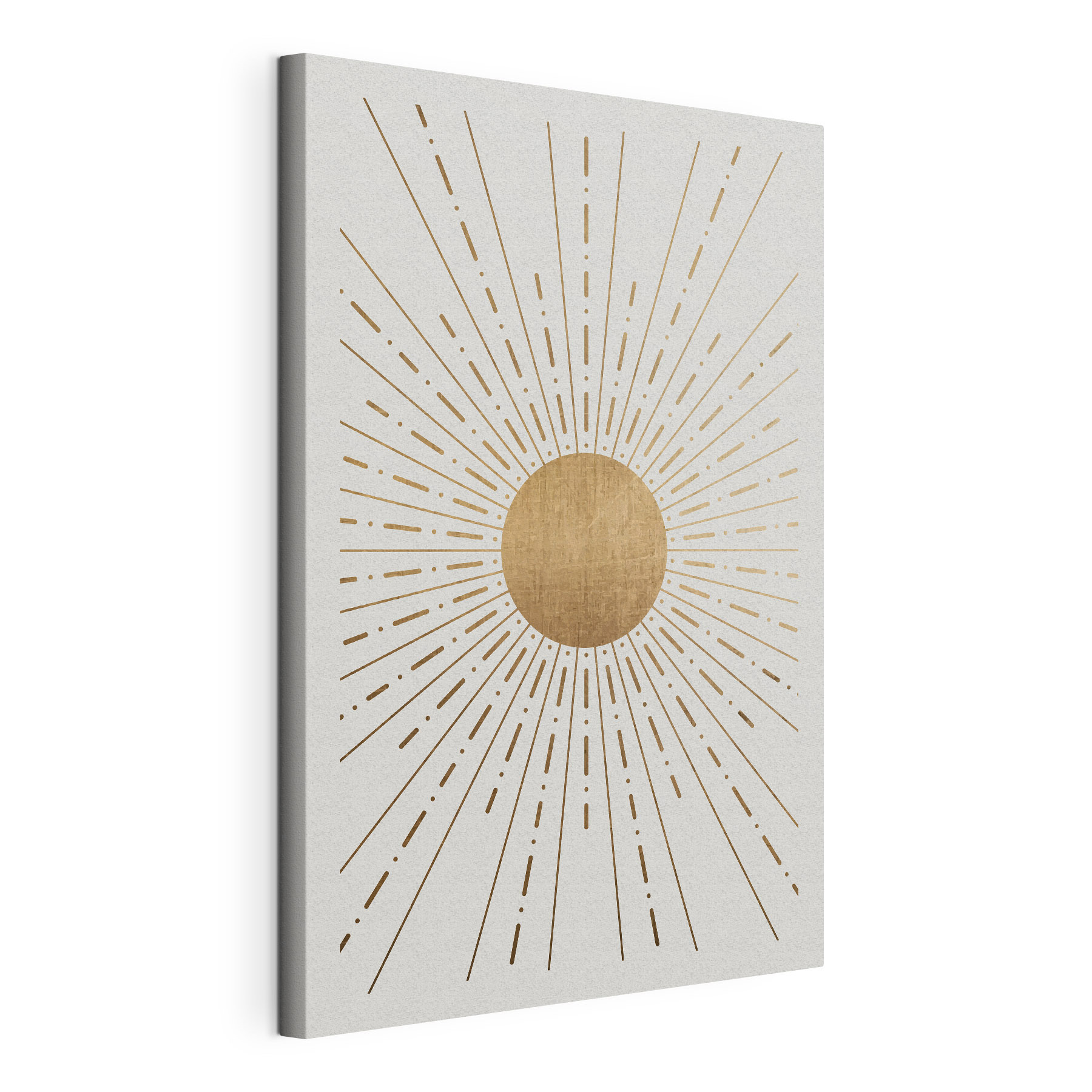 A sun with lines in the center