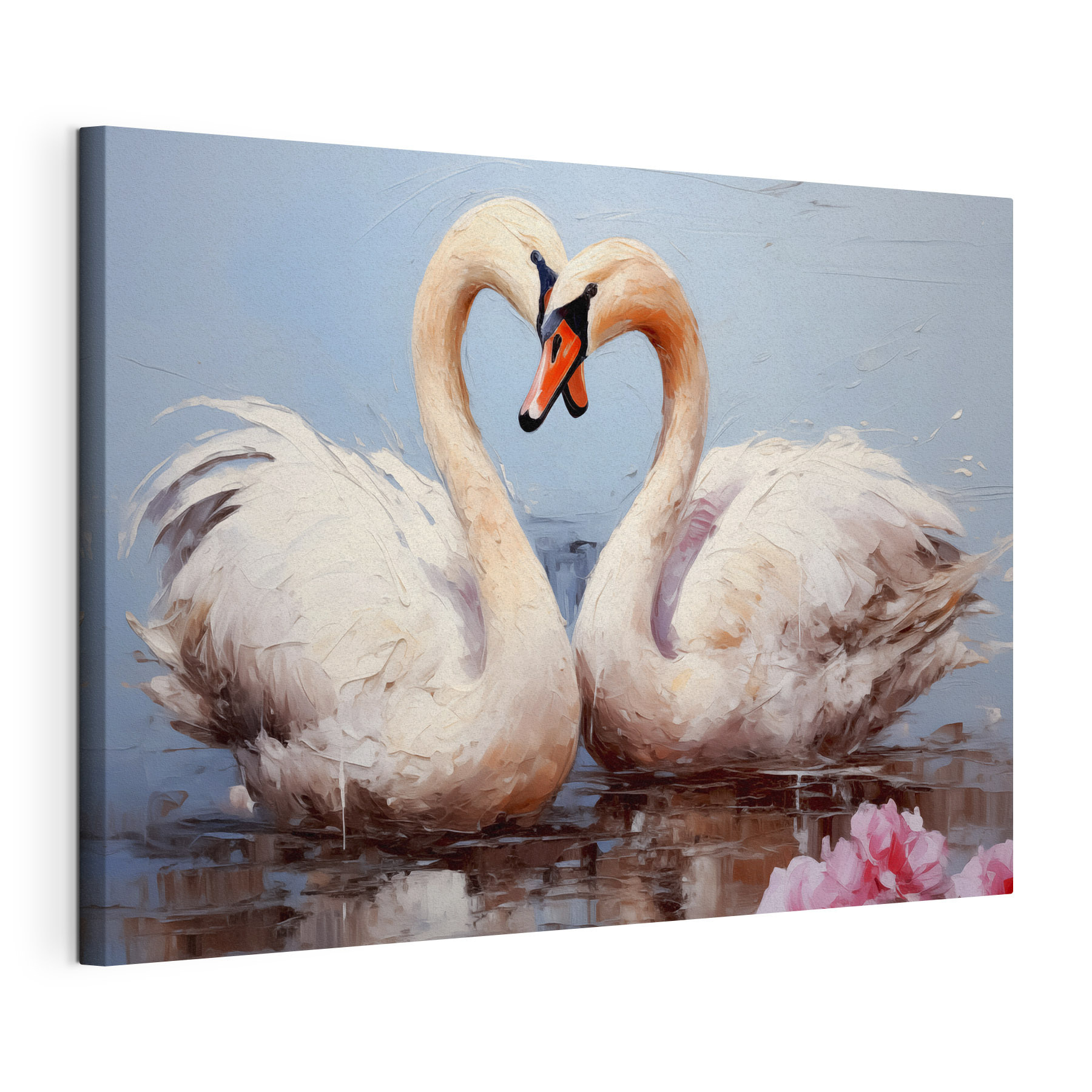 Two swans in the water
