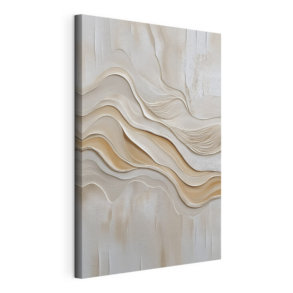 White and brown wavy lines