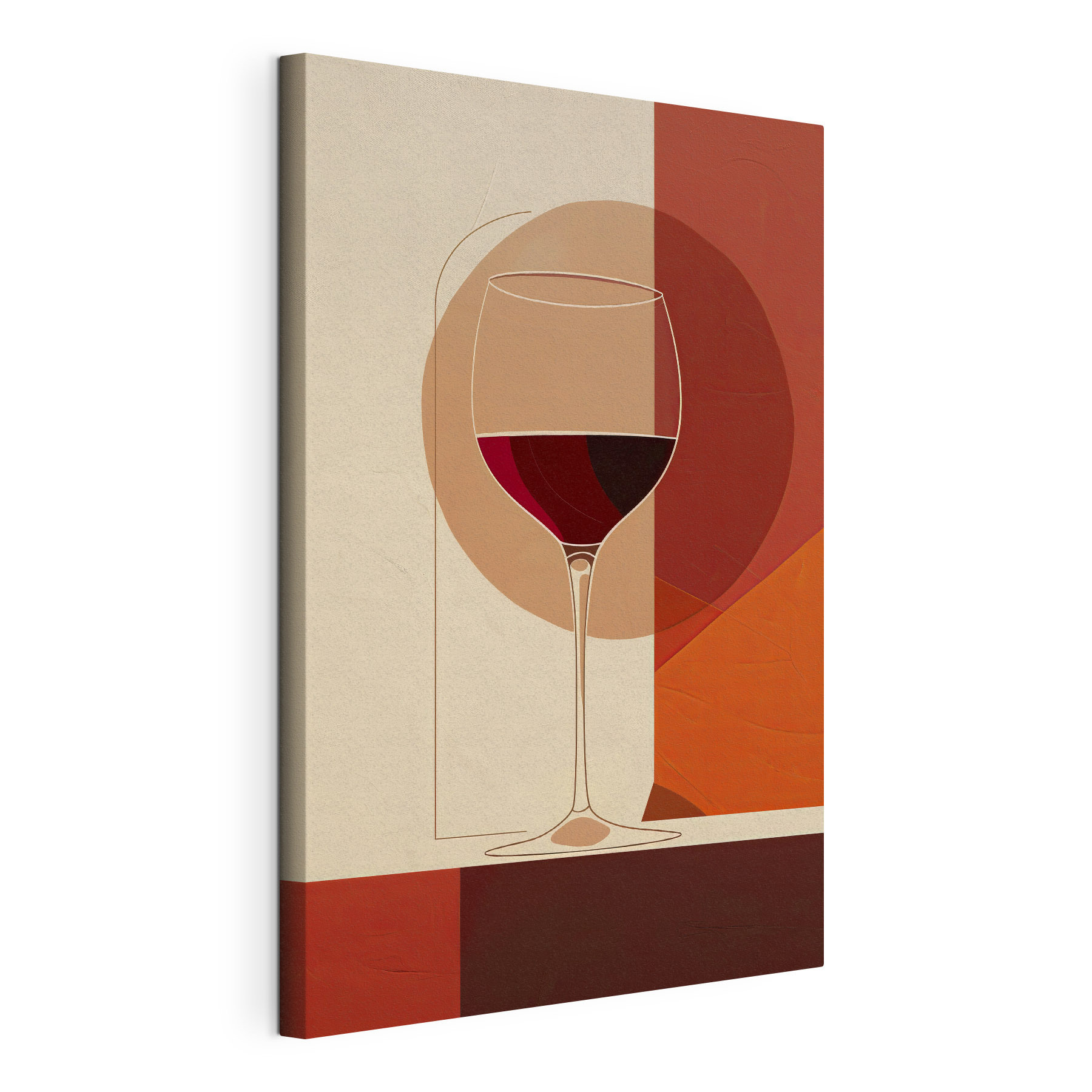 Glass of wine with a red liquid in it