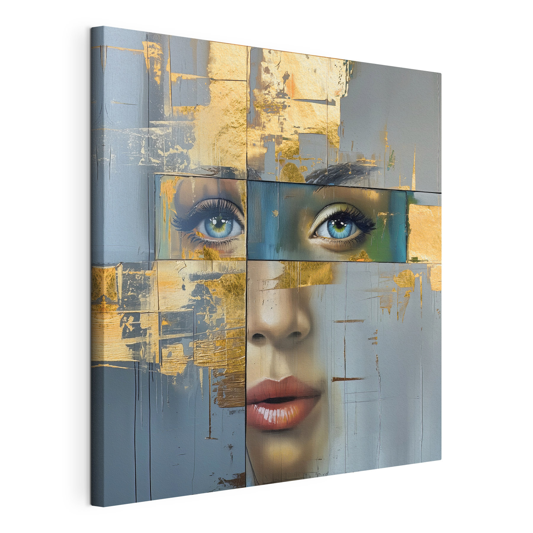 Painting of a woman's face Painting of a woman's face