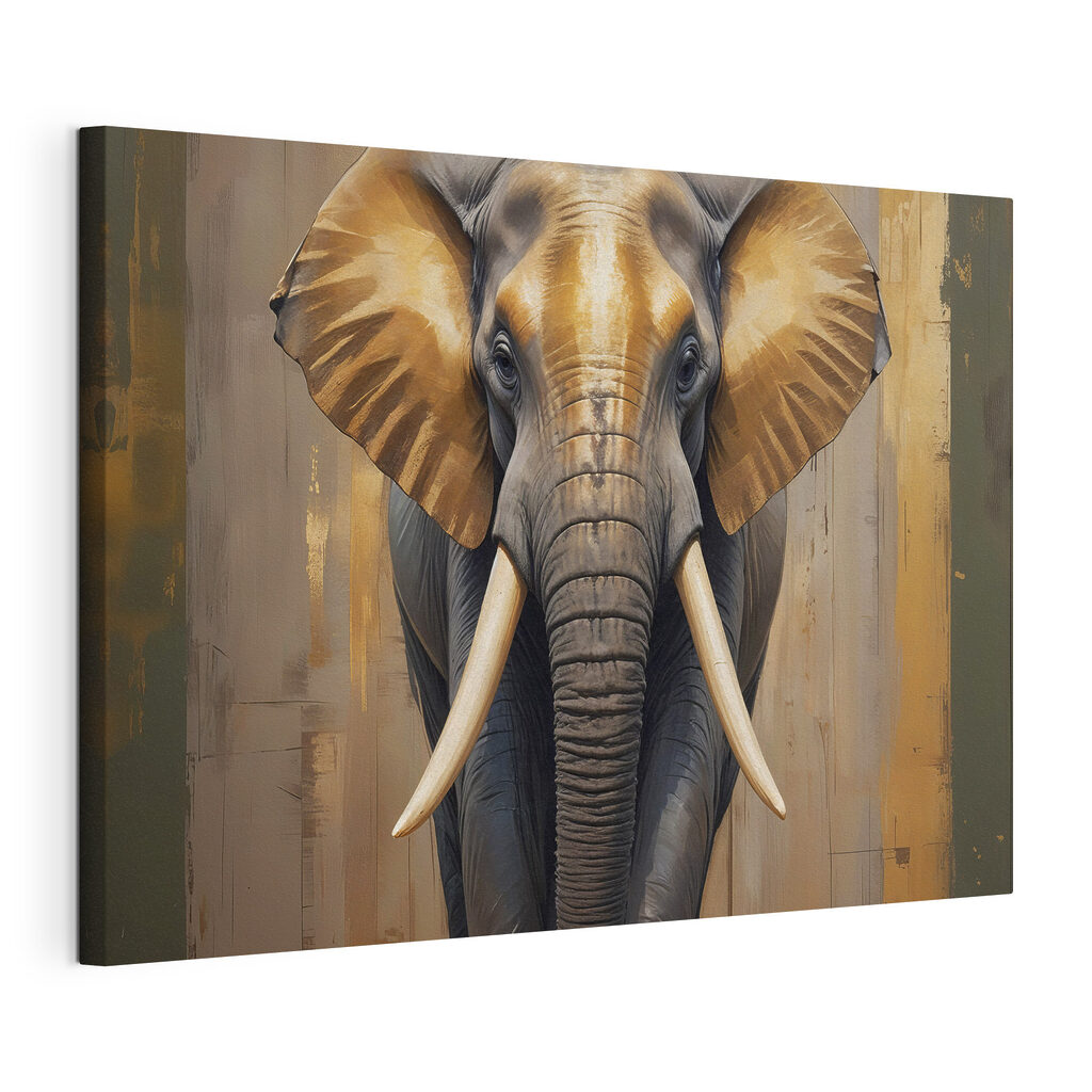 An elephant with large ears