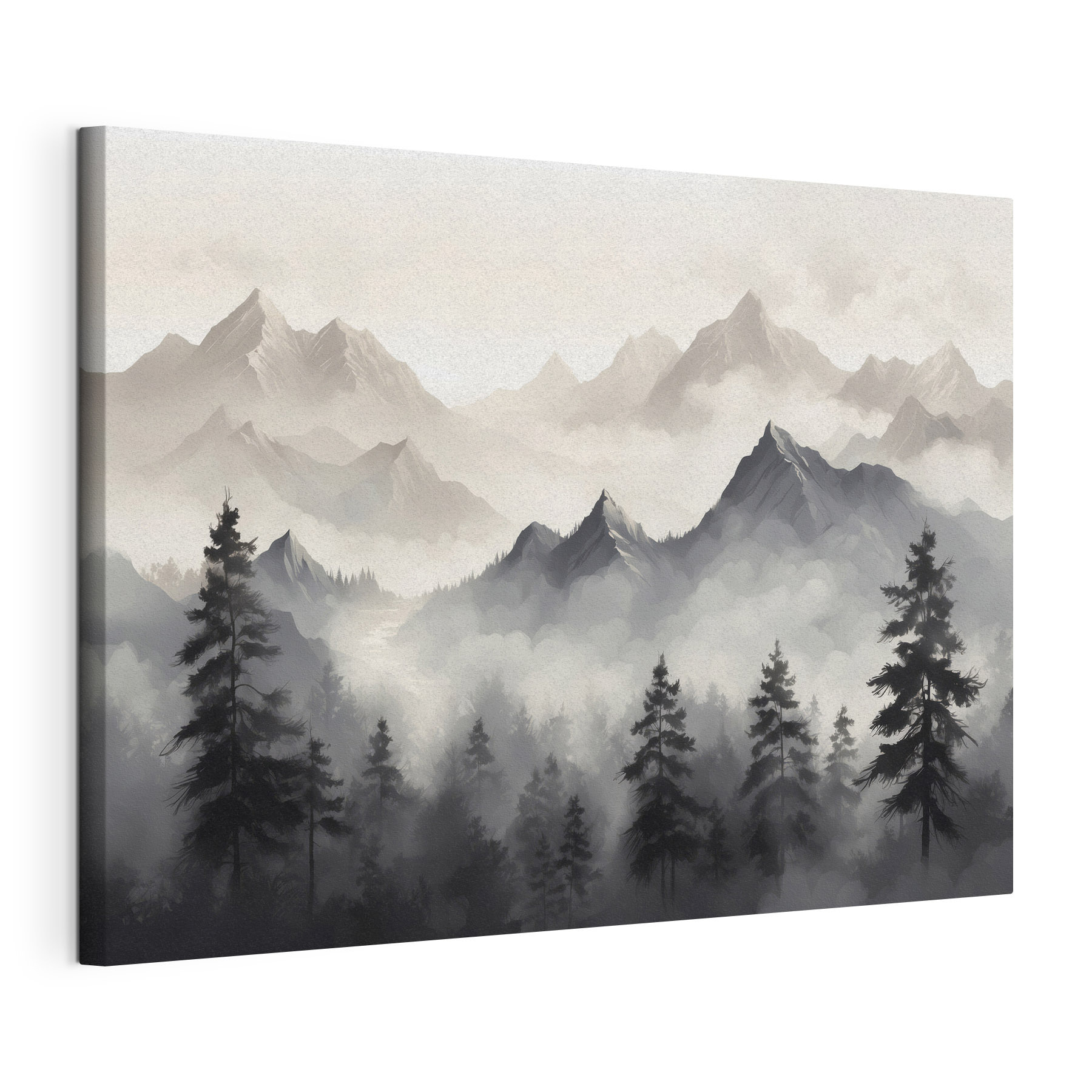Landscape of mountains and trees Landscape of mountains and trees