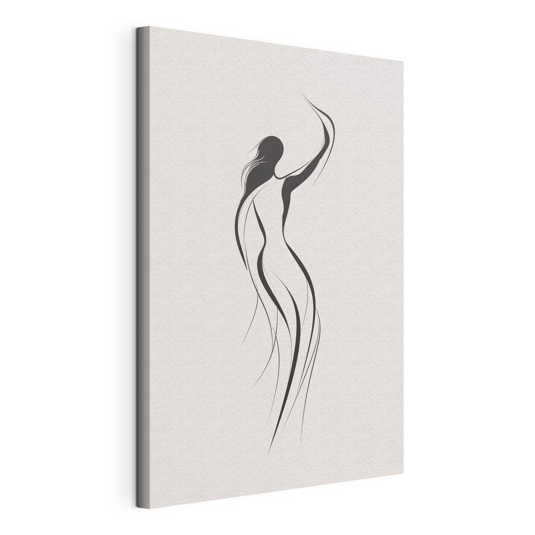Black and white drawing of a woman Black and white drawing of a woman