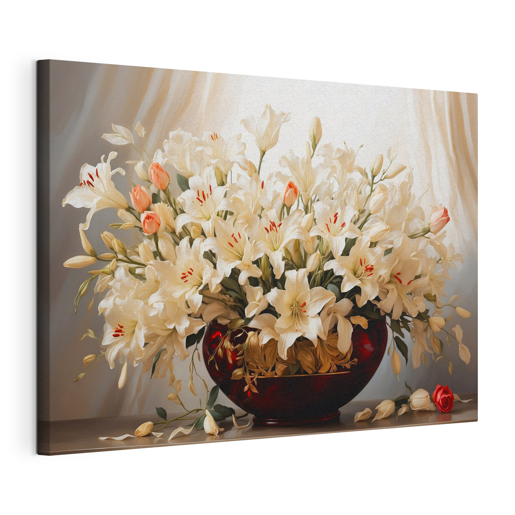 Vase of white flowers Vase of white flowers