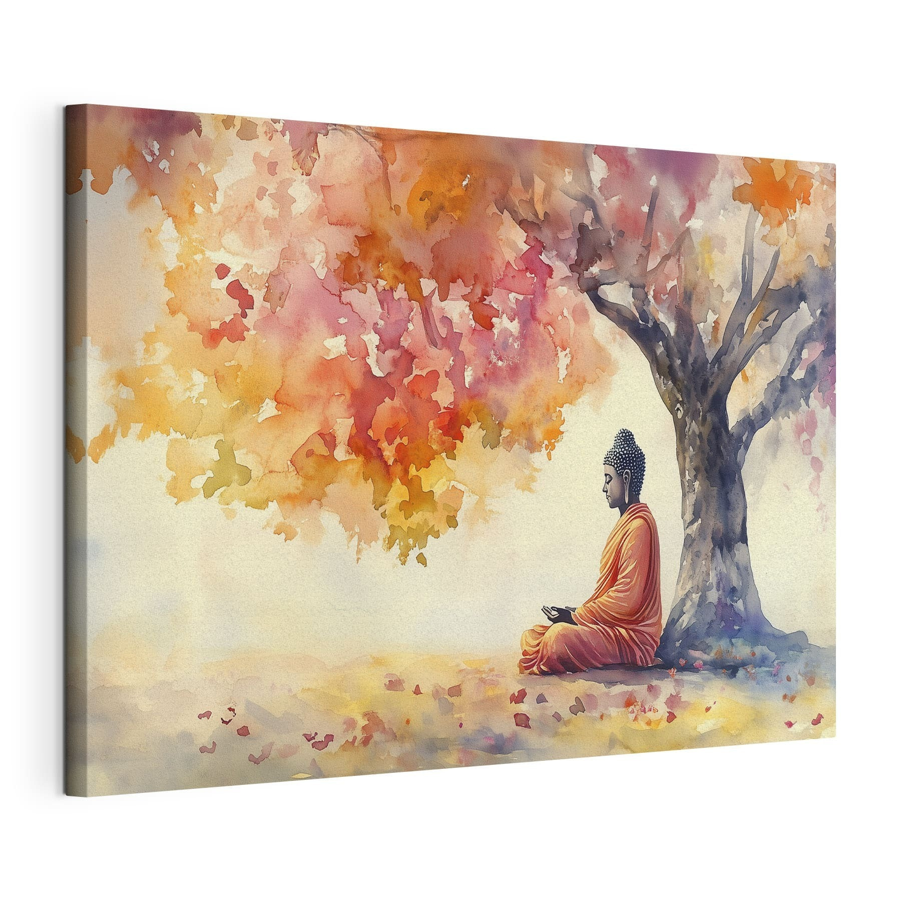 Watercolor painting of a person sitting under a tree Watercolor painting of a person sitting under a tree